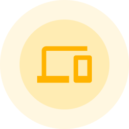 warm yellow device