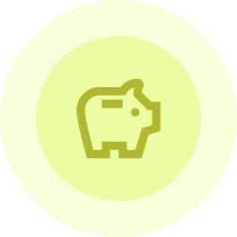 yellow save pig